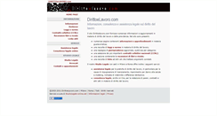 Desktop Screenshot of dirittoelavoro.com